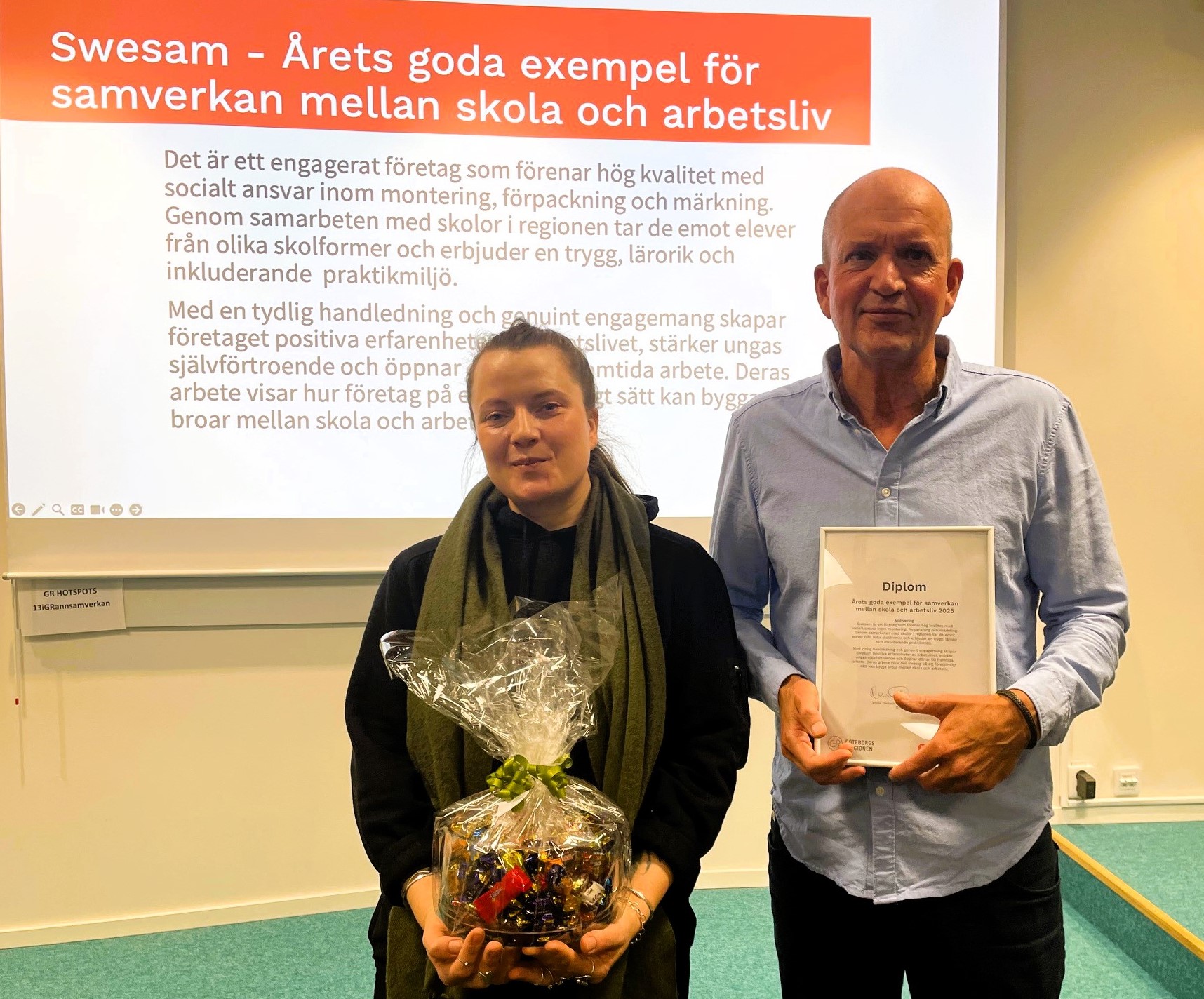 Simon Zimonzon och Isabelle Simonsson Alshorbassi, Swesam.